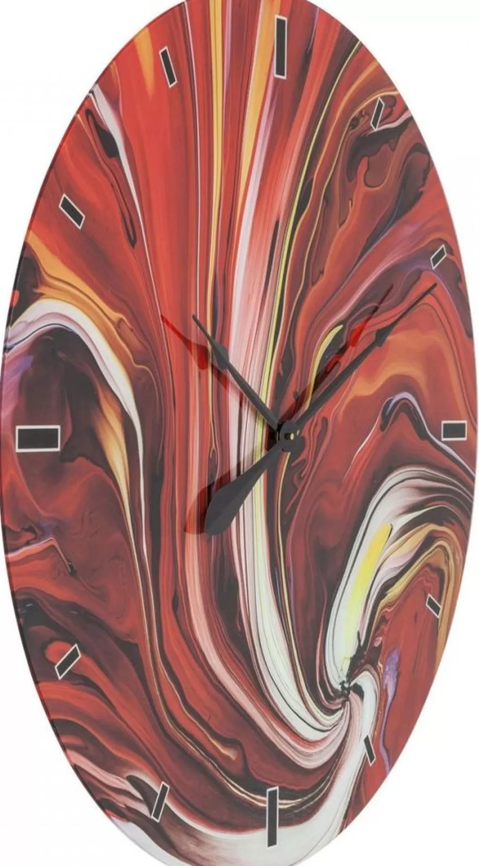 KARE Design Wandklok Glas Chaos Fire Ø80cm Cheap