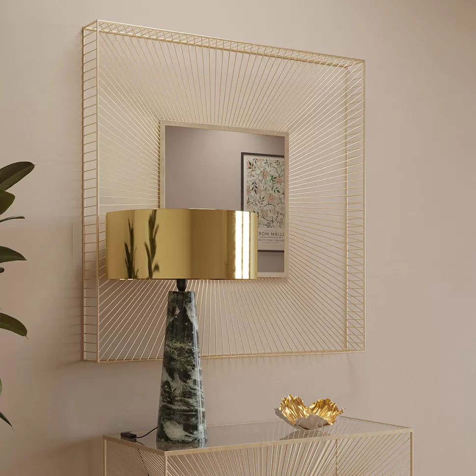 KARE Design Wandspiegel Dimension Champagne 91x91cm Sale