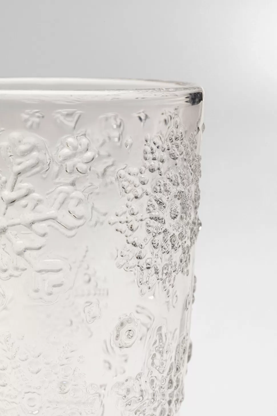 KARE Design Waterglas Ice Flowers Clear Clearance