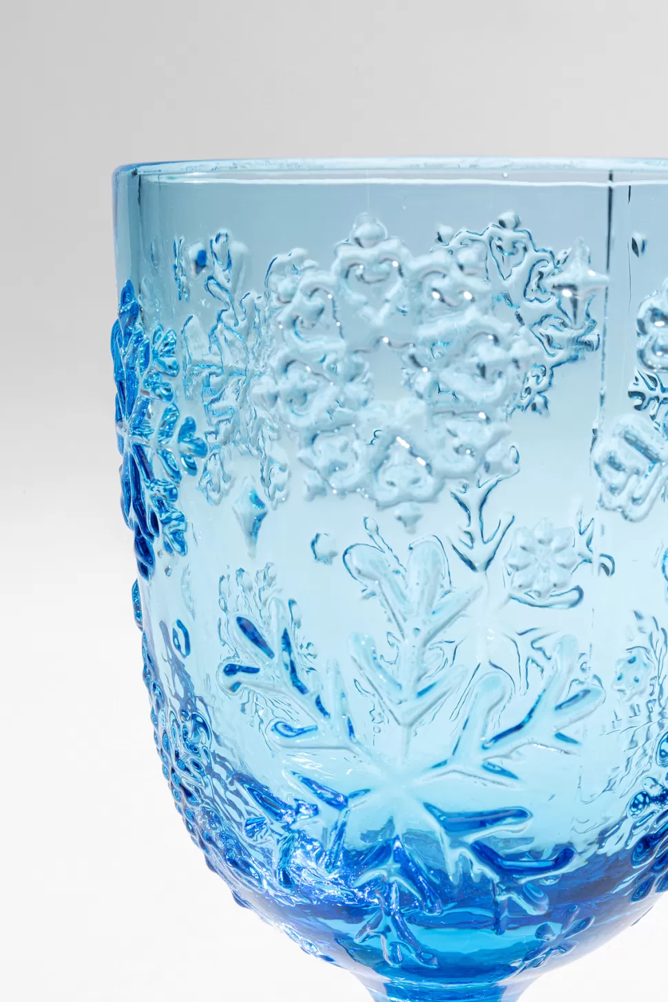 KARE Design Wijnglas Ice Flowers Blue Store