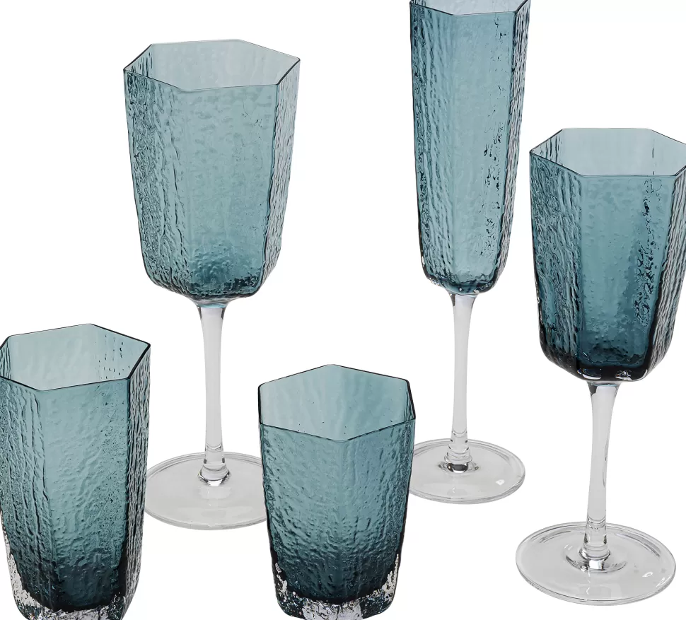 KARE Design Witte Wijnglas Cascata Blue Shop