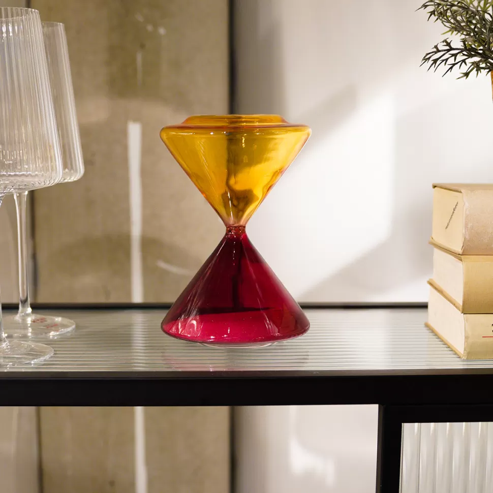 KARE Design Zandloper Rood-Oranje 3 Minuten Ø12cm Fashion